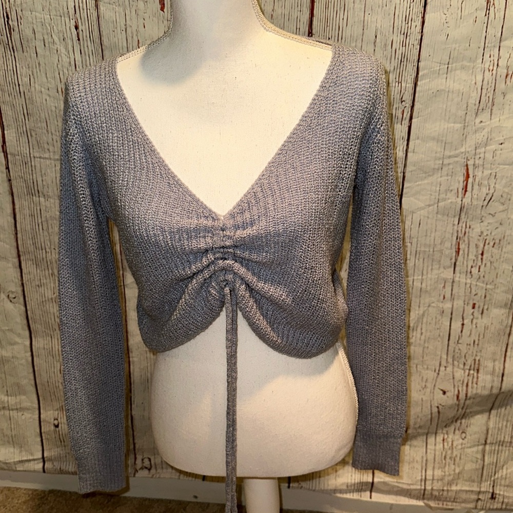 “Hey Babe” cropped sweater